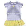 China Wholesale Baby Toddler Cothing New Style Beautiful Baby Stripe Outfit Little Baby Dress